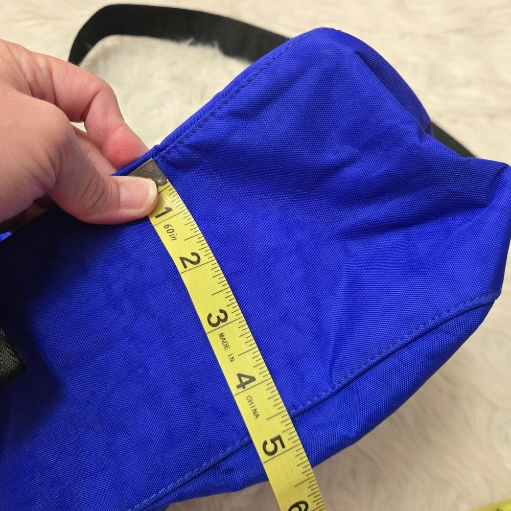 Baggu Nylon Messenger Bag Lapis Blue Recycled Crossbody Laptop Sleeve NWT